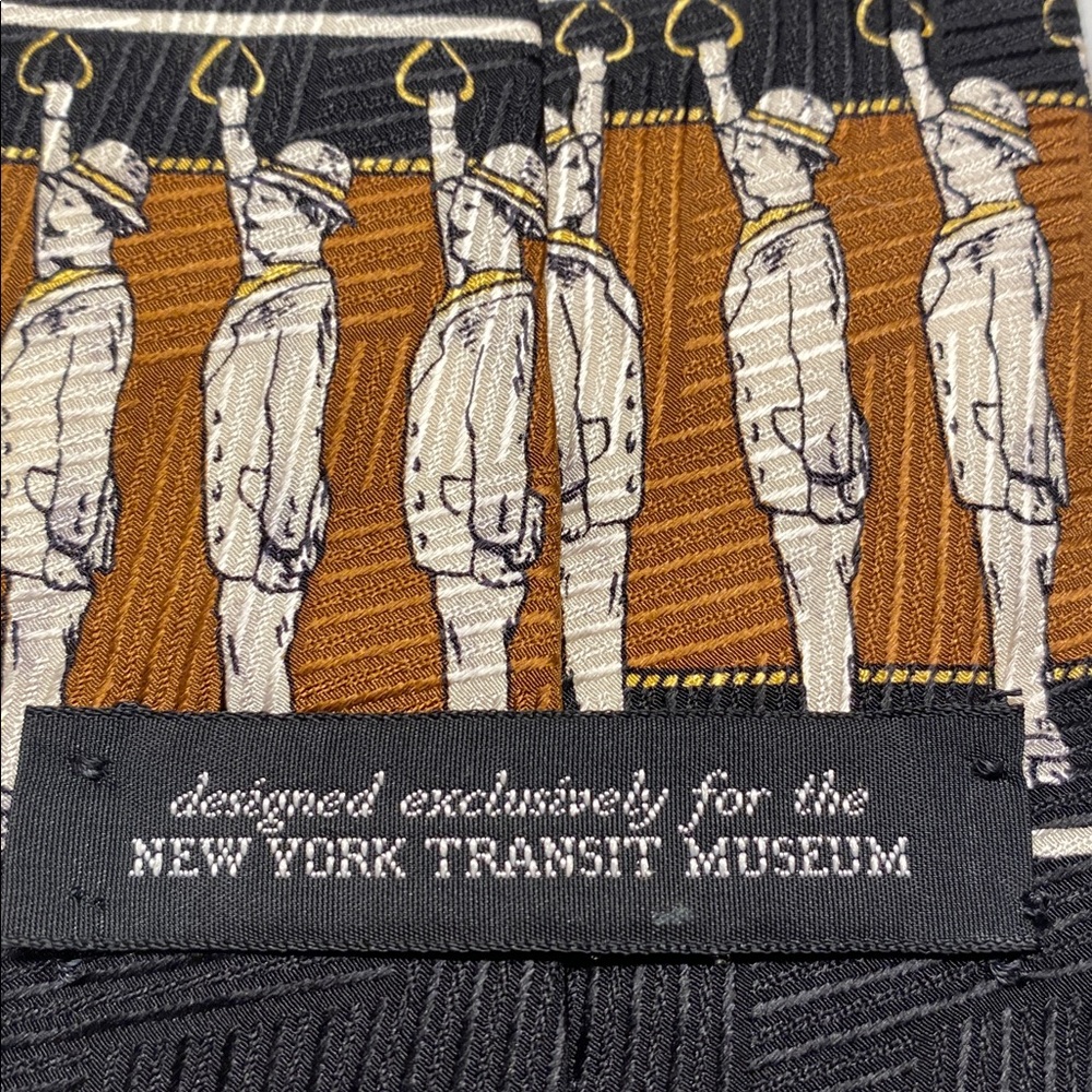 Exclusive Vintage Collectible New York Transit Museum Nexk Tie